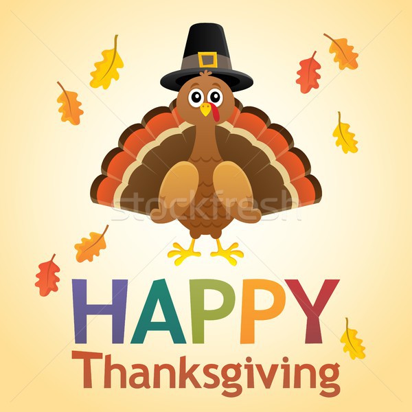 Happy Thanksgiving theme 6 Stock photo © clairev