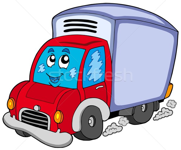 Cute delivery car Stock photo © clairev