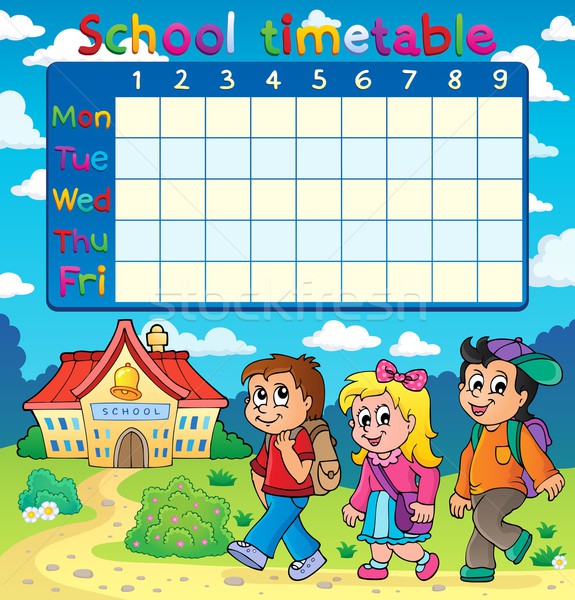 School timetable composition 5 Stock photo © clairev