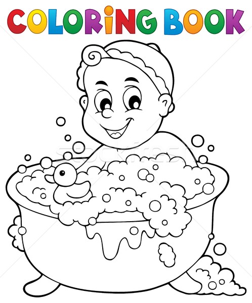 Coloring book baby theme image 3 Stock photo © clairev