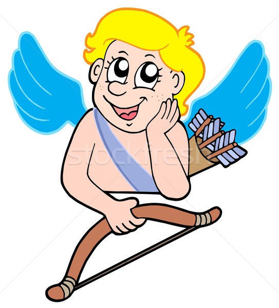 Resting cupid with bow Stock photo © clairev
