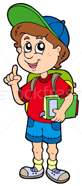 Advising school boy Stock photo © clairev