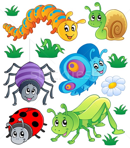 Cute bugs collection 1 Stock photo © clairev