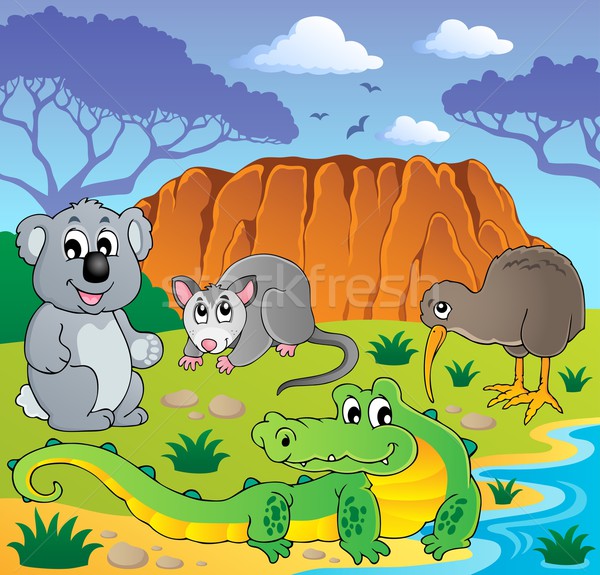 Australian animals theme 3 Stock photo © clairev