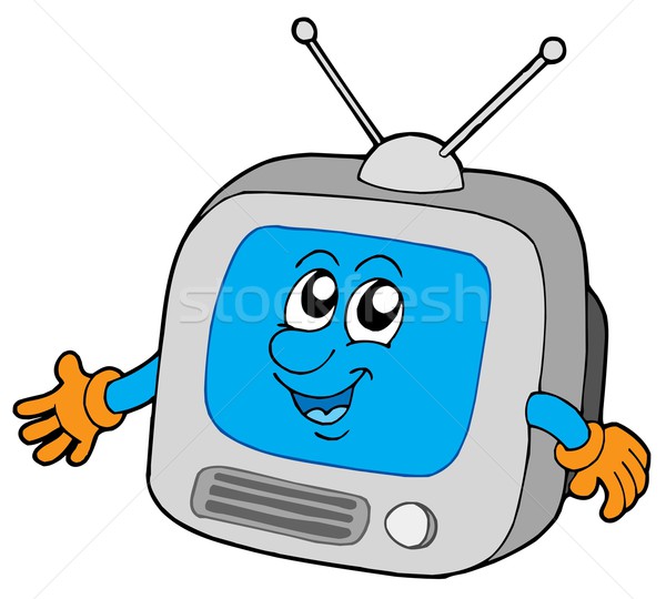 Cute television Stock photo © clairev