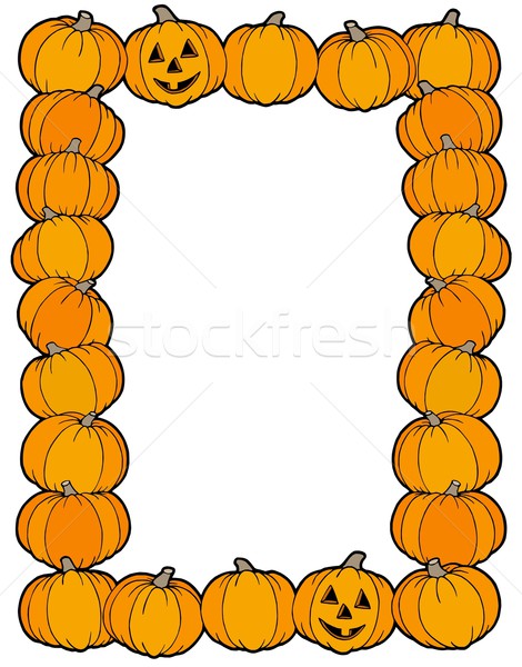 [[stock_photo]]: Cadre · sourire · visage · design · automne