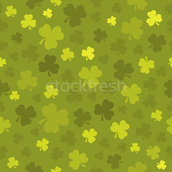 Three leaf clover seamless background 3 Stock photo © clairev