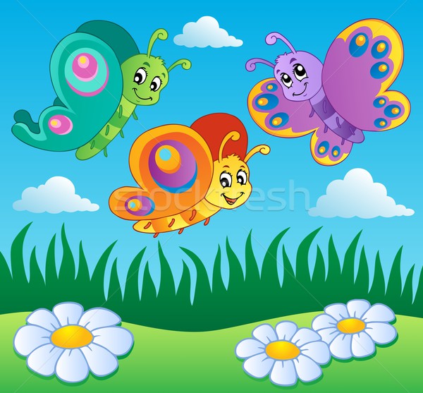 商业照片: 草地 · 蝴蝶 · 春天 · 快乐 · 艺术 ·场