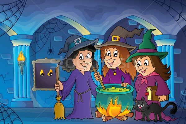 Stock photo: Three witches theme image 7