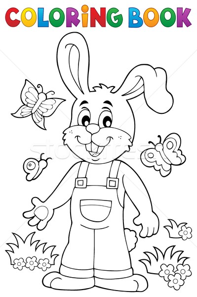 Download Coloring Book Easter Rabbit Theme 6 Vector Illustration C Clairev 7749849 Stockfresh