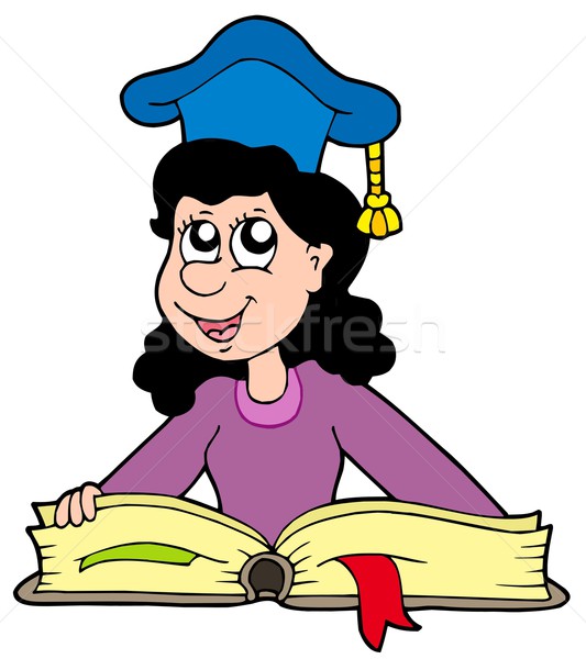 Woman teacher with book Stock photo © clairev