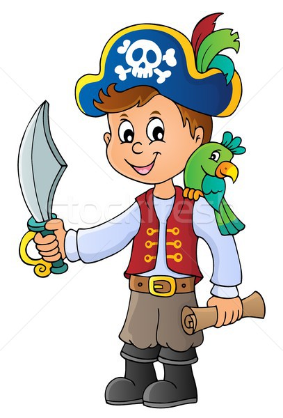 ストックフォト: 海賊 · 少年 · トピック · 画像 · 子 · 芸術