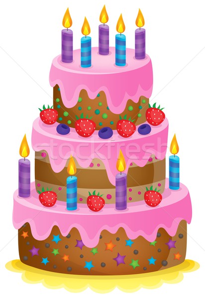 誕生日ケーキ 画像 食品 パーティ 歳の誕生日 ケーキ ストックフォト © clairev