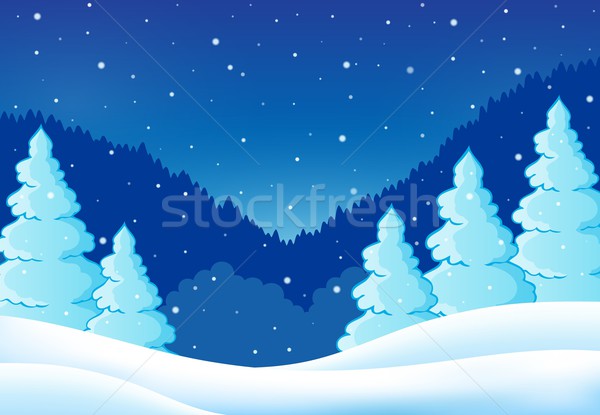 Winter theme landscape 2 Stock photo © clairev