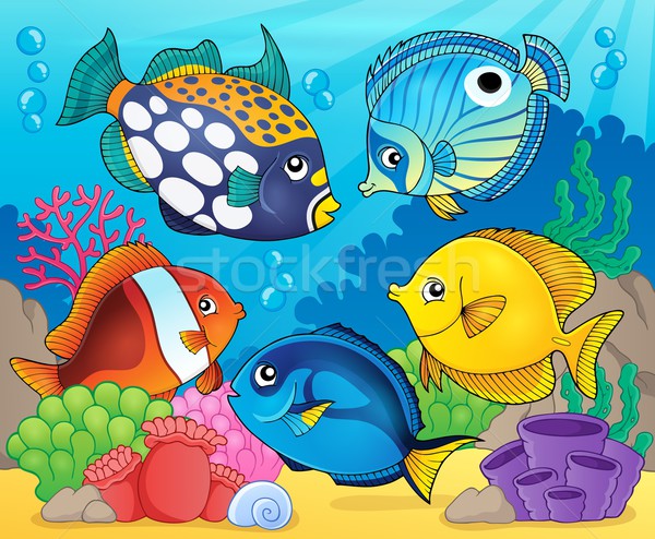 Stockfoto: Koraalrif · vis · afbeelding · natuur · oceaan · dieren
