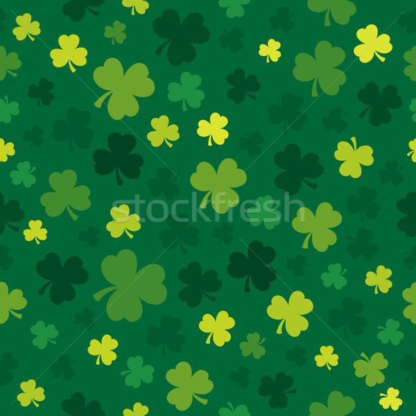 Three leaf clover seamless background 4 Stock photo © clairev