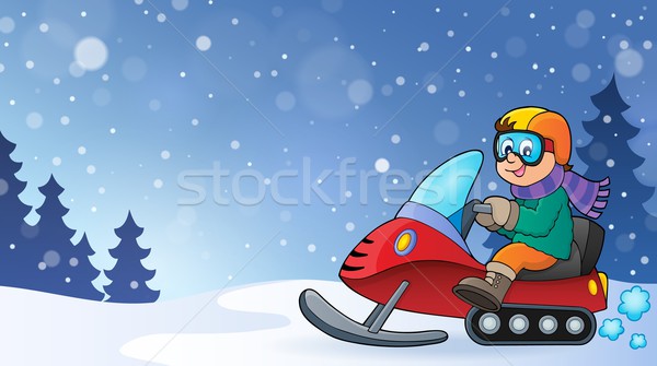 Snowmobile theme image 3 Stock photo © clairev