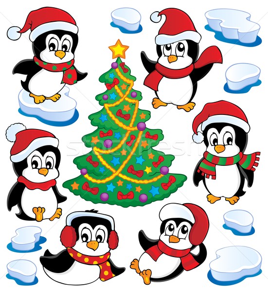 Cute penguins collection 4 Stock photo © clairev