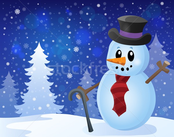 Winter snowman topic image 8 Stock photo © clairev