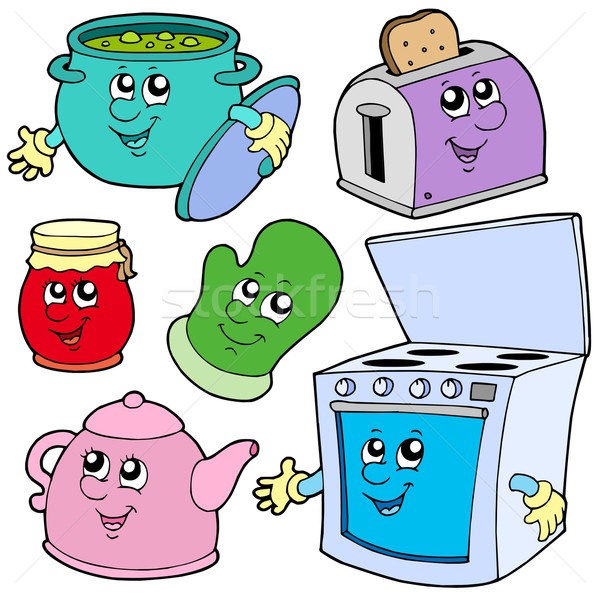 Kitchen cartoons Stock photo © clairev
