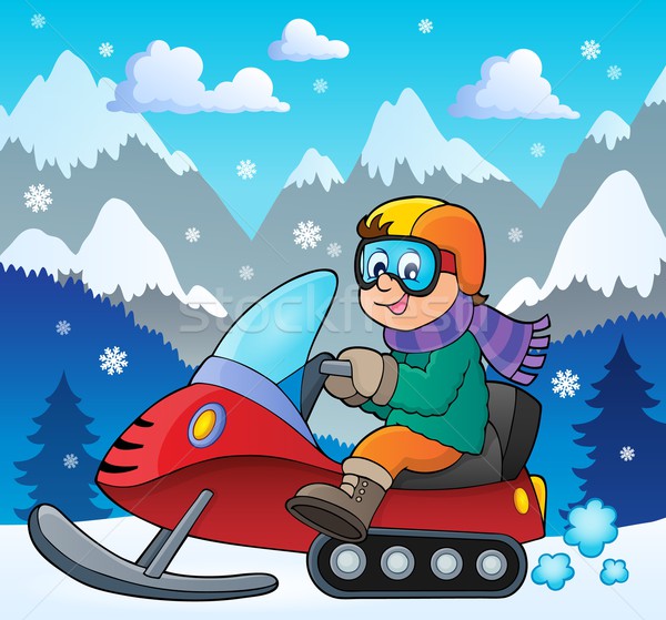 Snowmobile theme image 2 Stock photo © clairev