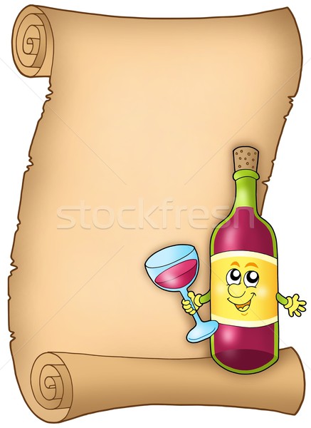 Cartoon wine list Stock photo © clairev