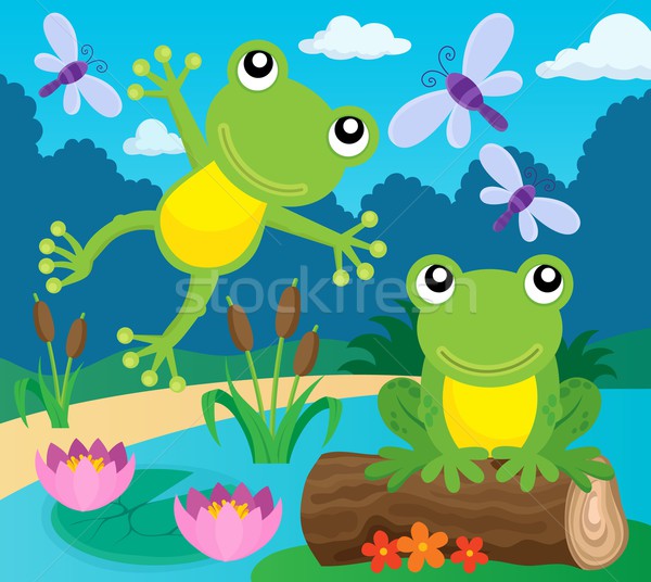 Frog thematic image 1 Stock photo © clairev