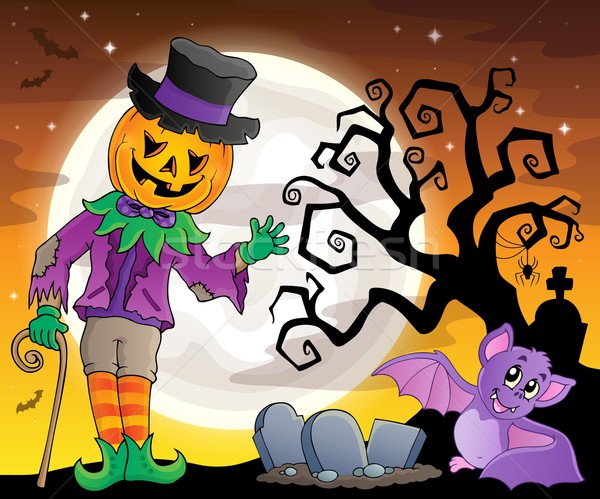 Halloween chiffre image ciel art nuit [[stock_photo]] © clairev