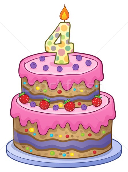 Gâteau d'anniversaire image ans vieux design anniversaire [[stock_photo]] © clairev