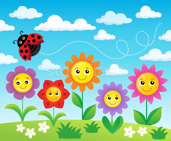 商业照片: 快乐 · 花卉 · 主题 · 图像 ·花· 微笑