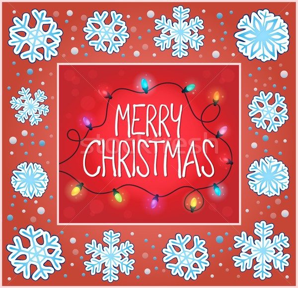 Christmas ornamental greeting card 7 Stock photo © clairev