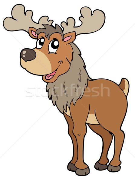 Cartoon reindeer Stock photo © clairev