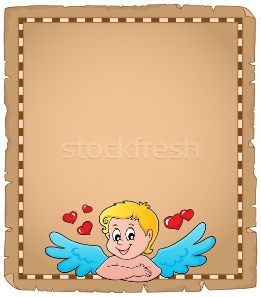 Cupid topic parchment 2 Stock photo © clairev