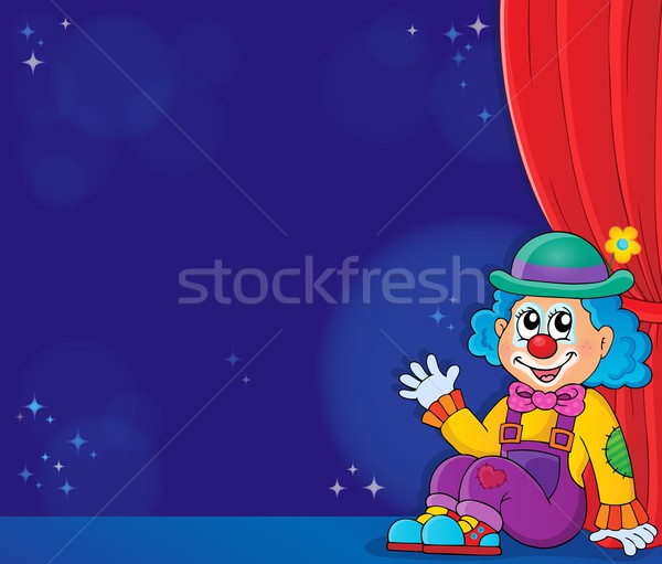 Sitting clown theme image 5 Stock photo © clairev