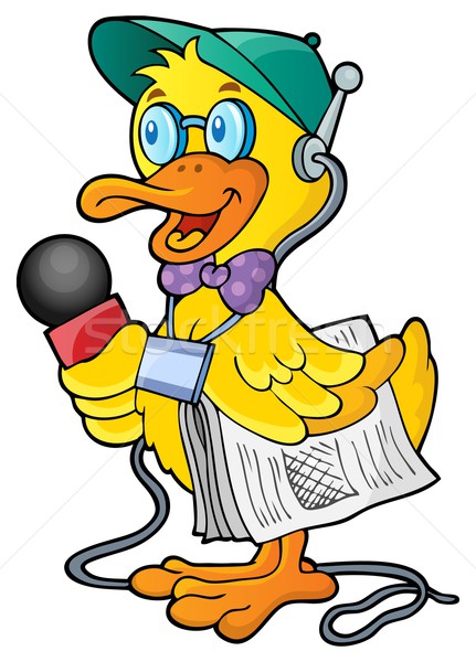 Stock photo: Duck reporter theme image 1