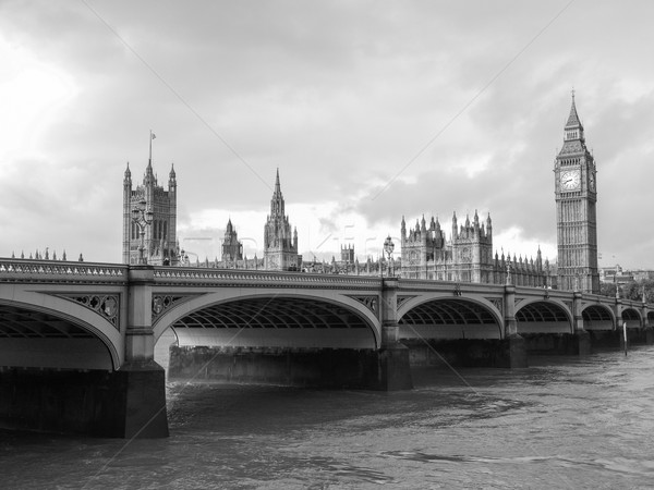 Westminster pont panorama maisons parlement Big Ben [[stock_photo]] © claudiodivizia