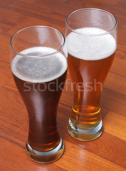 Two glasses of German beer Stock photo © claudiodivizia
