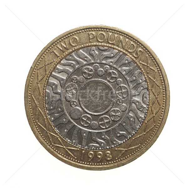 Pound coin - 2 Pounds Stock photo © claudiodivizia