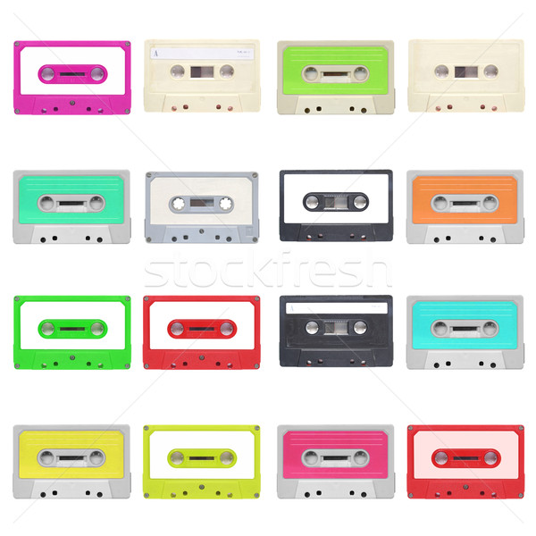 テープ カセット セット マグネチック オーディオ 音楽 ストックフォト © claudiodivizia