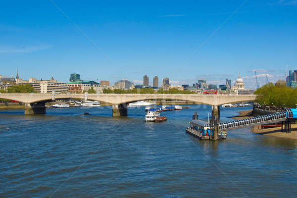 ストックフォト: 川 · テムズ川 · ロンドン · パノラマ · 表示 · 市