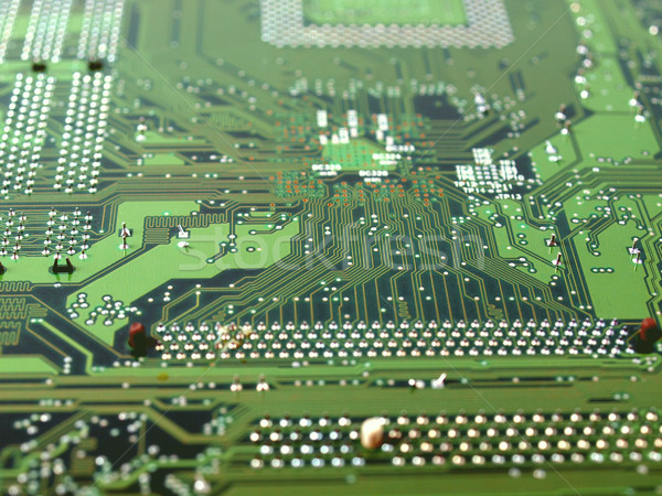 Afgedrukt circuit detail elektronische printplaat computer Stockfoto © claudiodivizia