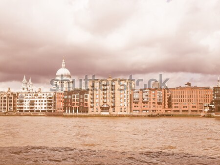 Foto stock: Río · thames · Londres · panorámica · vista · banco