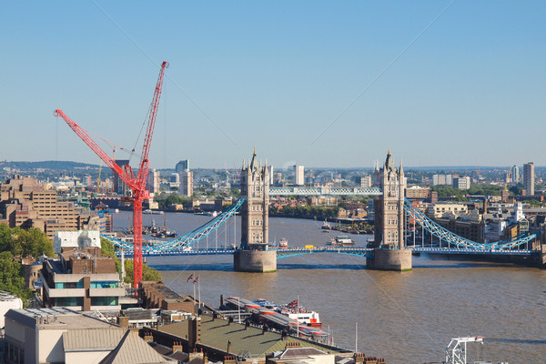 Tower Bridge Londres rivière thames eau architecture Photo stock © claudiodivizia