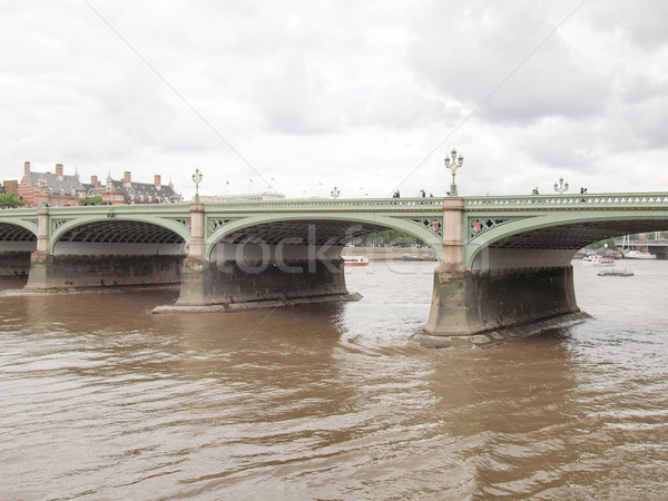 威斯敏斯特 橋 全景 視圖 倫敦 景觀 商業照片 © claudiodivizia