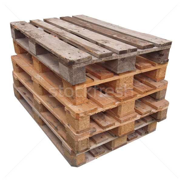 Pile of pallets Stock photo © claudiodivizia