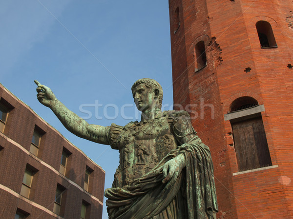 Caesar standbeeld Italië deur Stockfoto © claudiodivizia