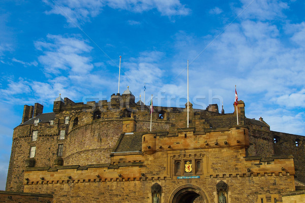 Edinburg resim kale İskoçya büyük britanya Büyük Britanya Stok fotoğraf © claudiodivizia