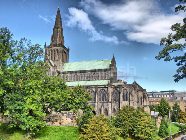 Glasgow katedry hdr wysoki dynamiczny Zdjęcia stock © claudiodivizia