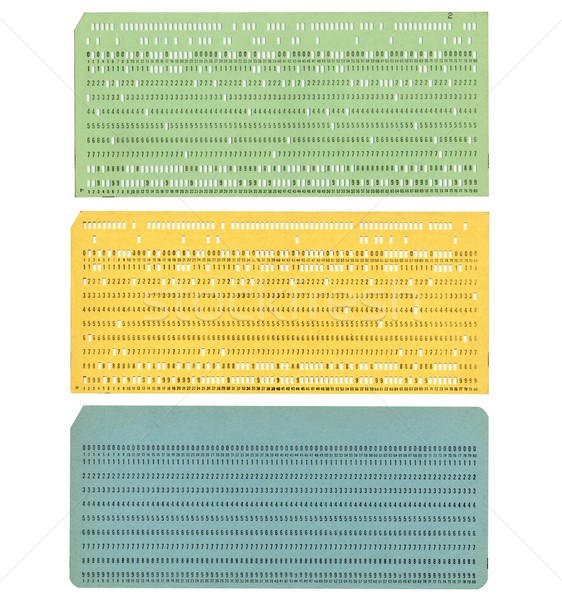 Stock photo: Punched card