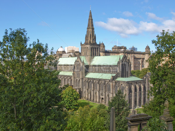 Glasgow katedral yüksek inşaat duvar dizayn Stok fotoğraf © claudiodivizia
